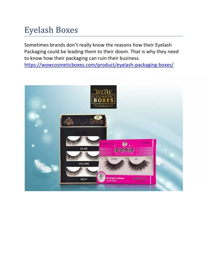eyelash boxes n.