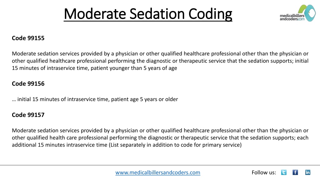 PPT Moderate Sedation Coding PowerPoint Presentation, free download