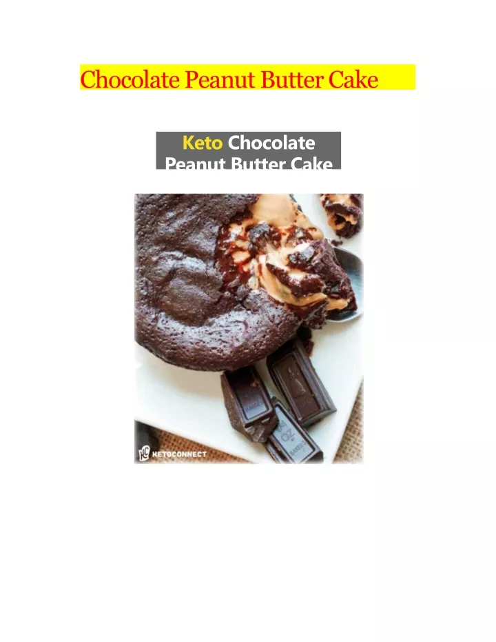 chocolate peanut butter cake n.