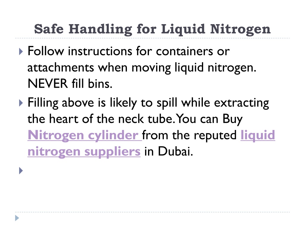 Ppt Safety Precautions For Liquid Nitrogen Powerpoint Presentation