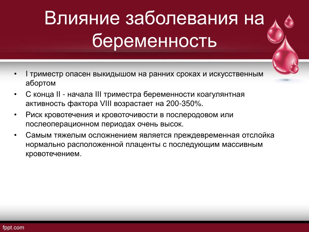 Болезнь виллебранда презентация