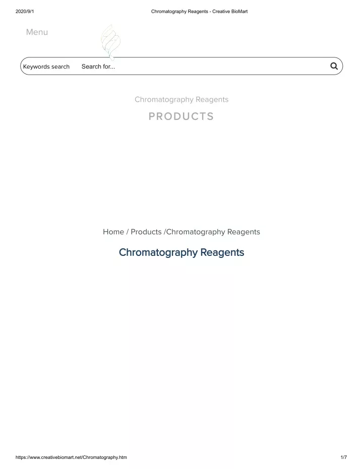 2020 9 1 chromatography reagents n.