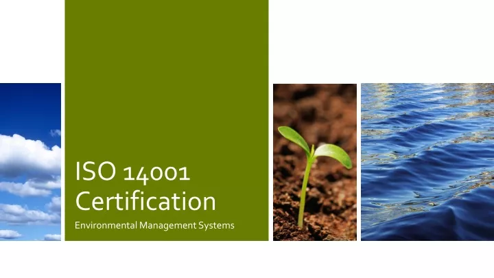 iso 14001 certification n.