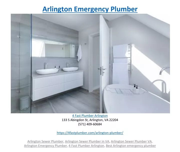 arlington emergency plumber n.