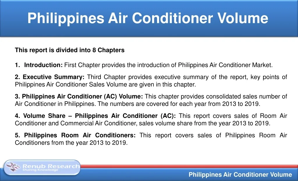 PPT Philippines Air Conditioner (AC) Volume, by Types (Room