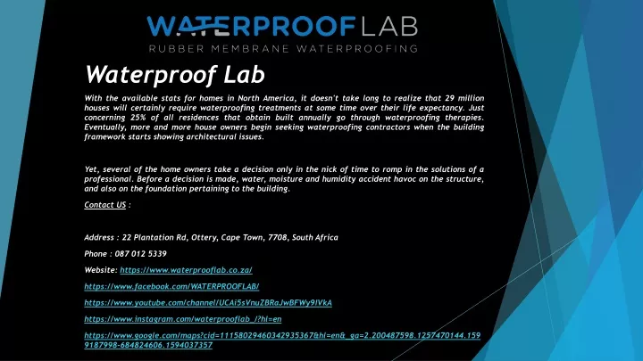 waterproof lab n.