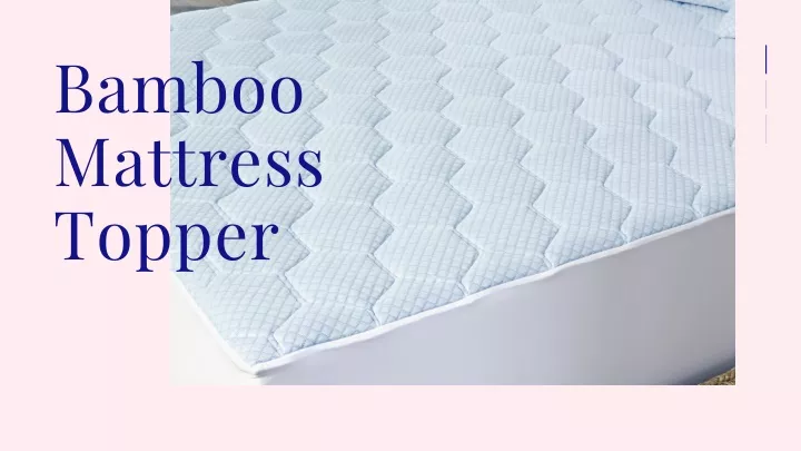 bamboo mattress topper n.
