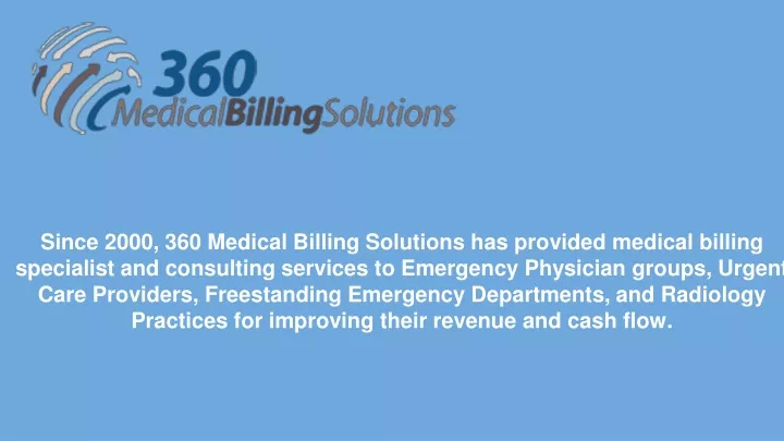 since 2000 360 medical billing solutions n.