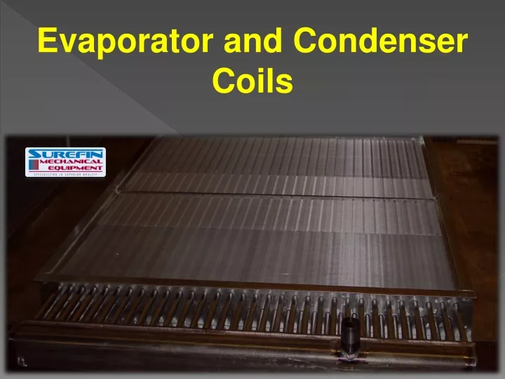 evaporator and condenser coils n.