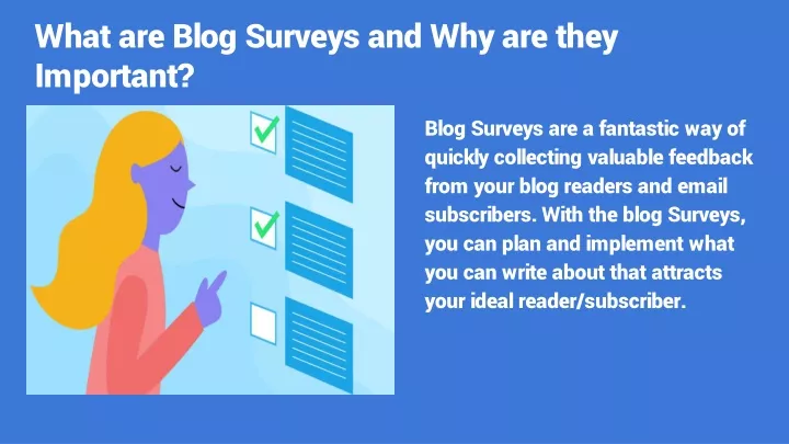 what are blog surveys and why are they important n.