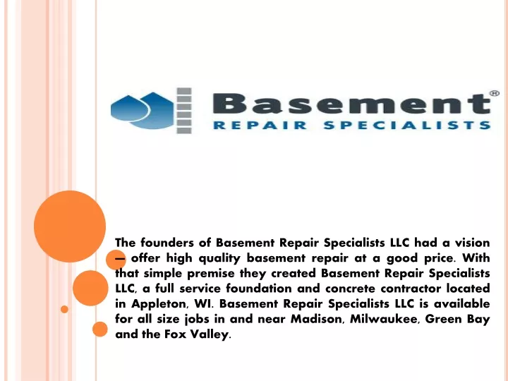 the founders of basement repair specialists n.