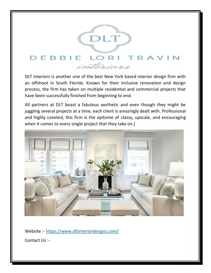 dlt interiors is another one of the best new york n.