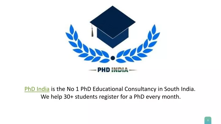 phd consultancy india