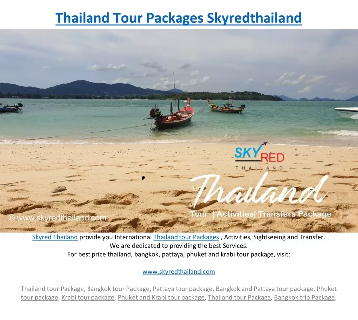 thailand tour packages skyredthailand n.