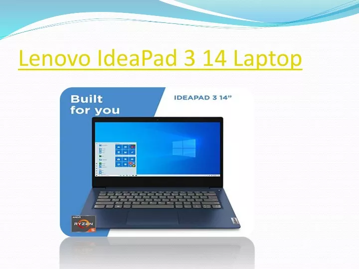 PPT - Lenovo IdeaPad 3 14 Laptop PowerPoint Presentation, free download ...
