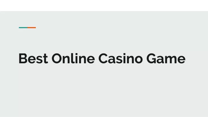 best online casino game n.