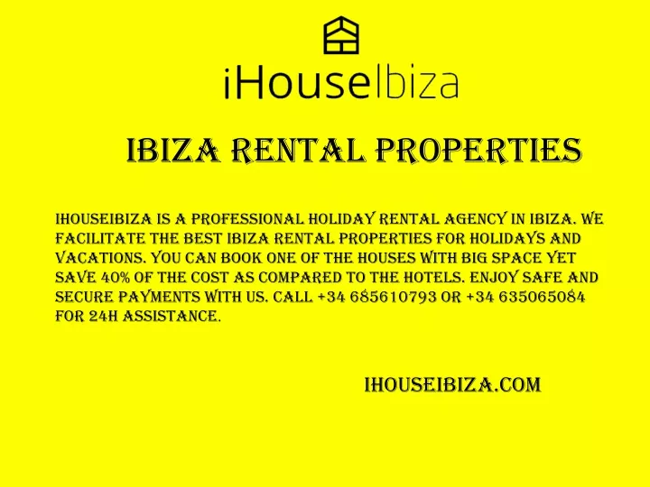 ibiza rental properties n.