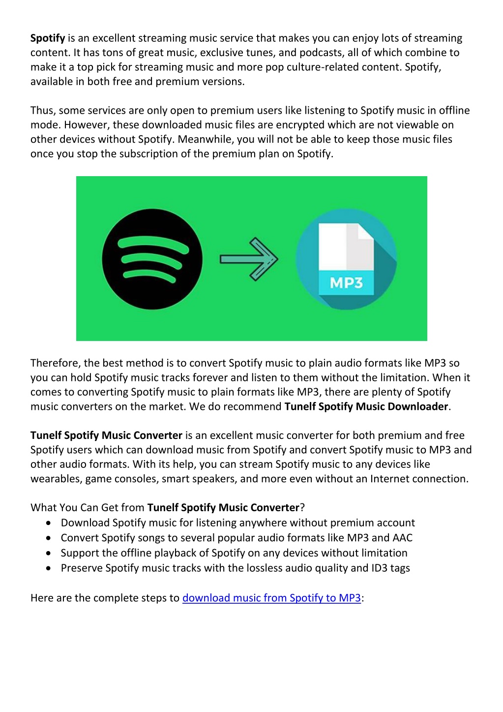 How to Download Spotify Songs to MP3 for Free