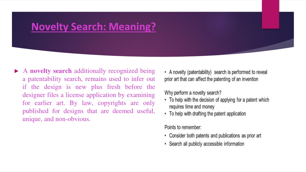 Novelty Search : All You Need To Know - Sagacious IP