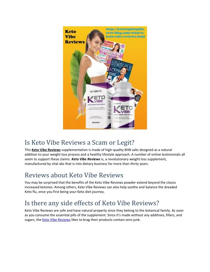 is keto vibe reviews a scam or legit n.