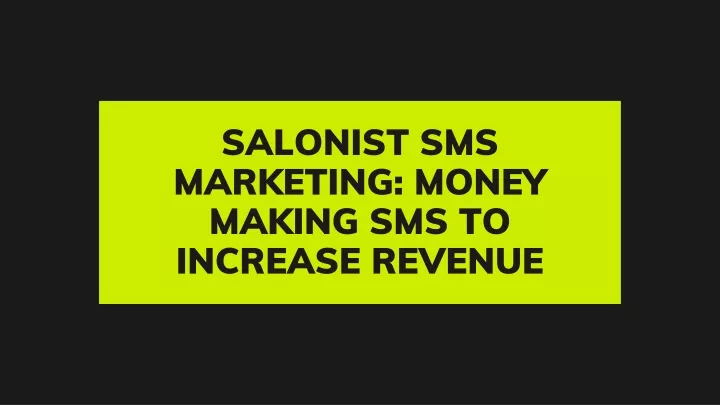 sal onist sms marketing money making n.