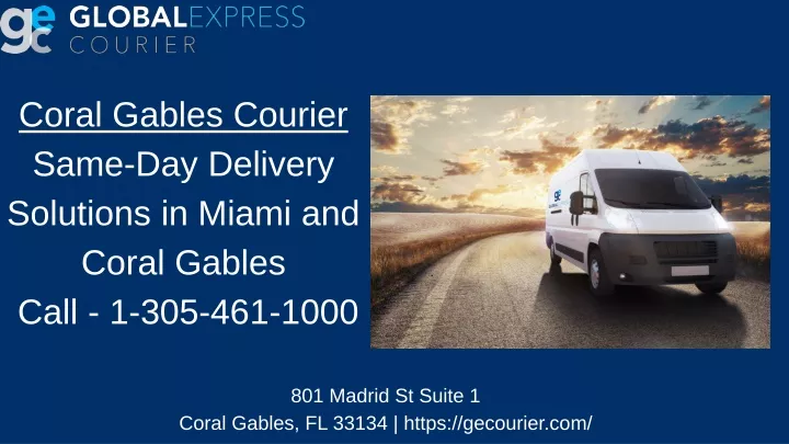 coral gables courier same day delivery solutions n.