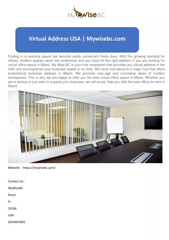 virtual address usa mywisebc com n.