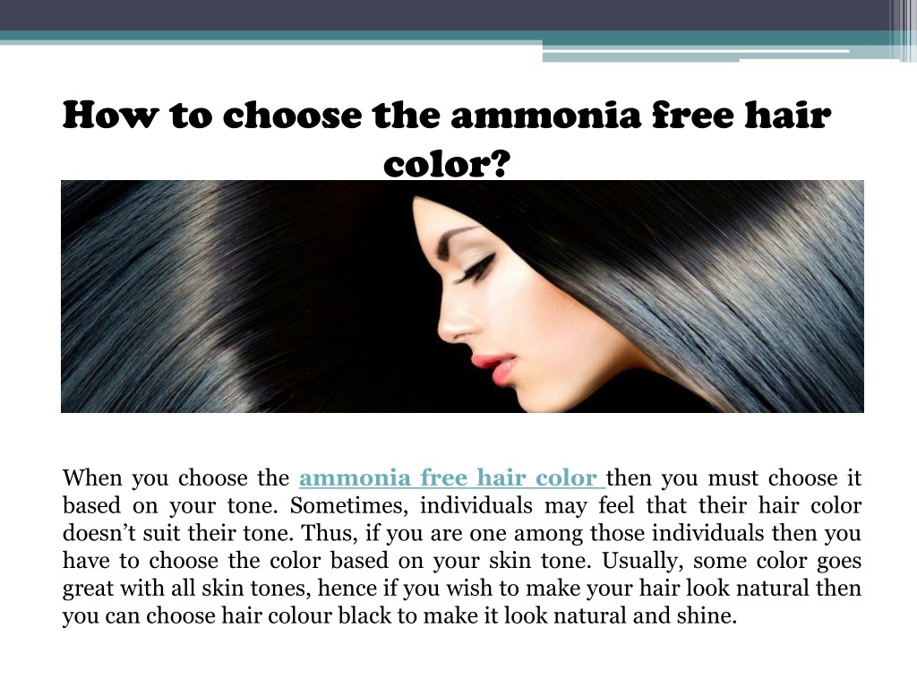 PPT - Ammonia Free Hair Color – The Best Way To Cover Your Grey Hair  PowerPoint Presentation - ID:10109461