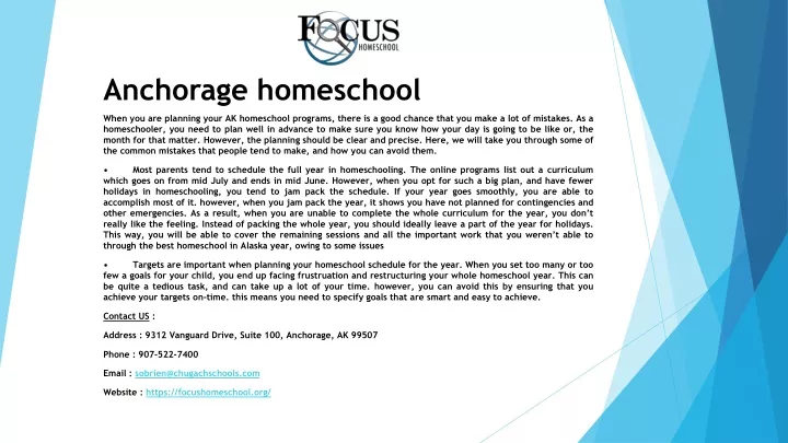 anchorage homeschool n.