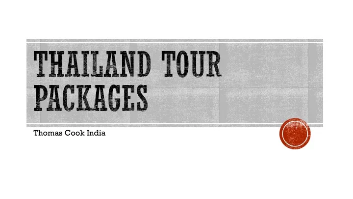 thailand tour packages n.