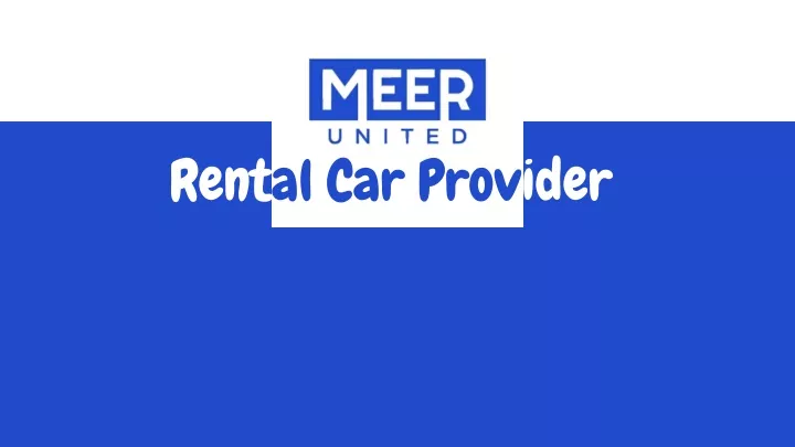 rental car provider n.