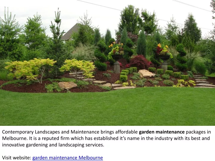 contemporary landscapes and maintenance brings n.