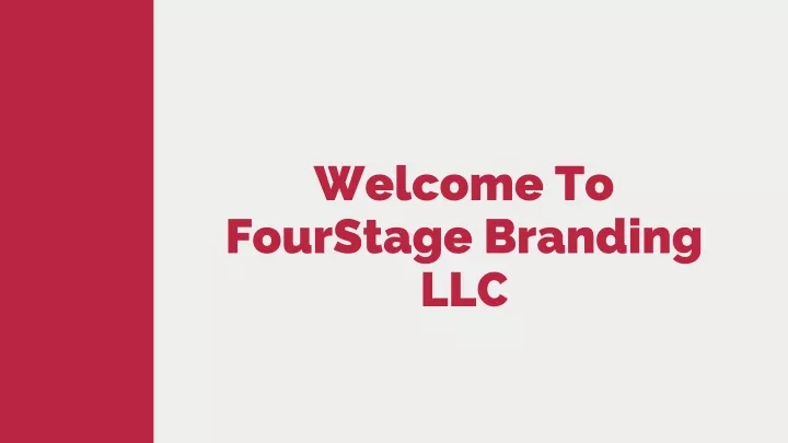 welcome to fourstage branding llc n.