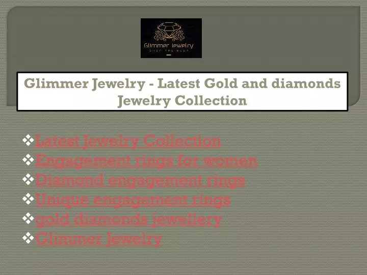 glimmer jewelry latest gold and diamonds jewelry n.