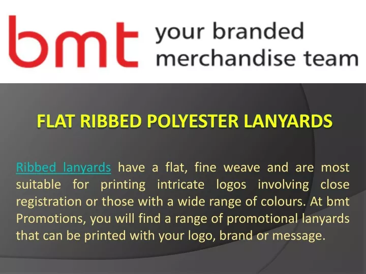 flat ribbed polyester lanyards n.