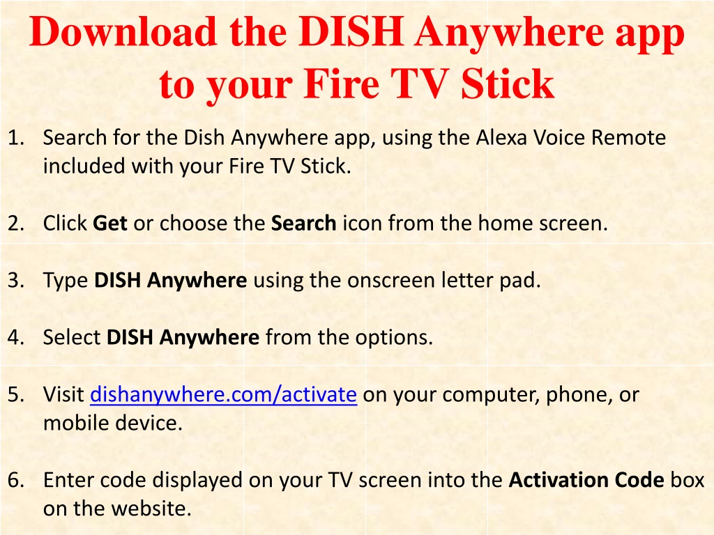 DISH Anywhere on the  Fire TV Stick