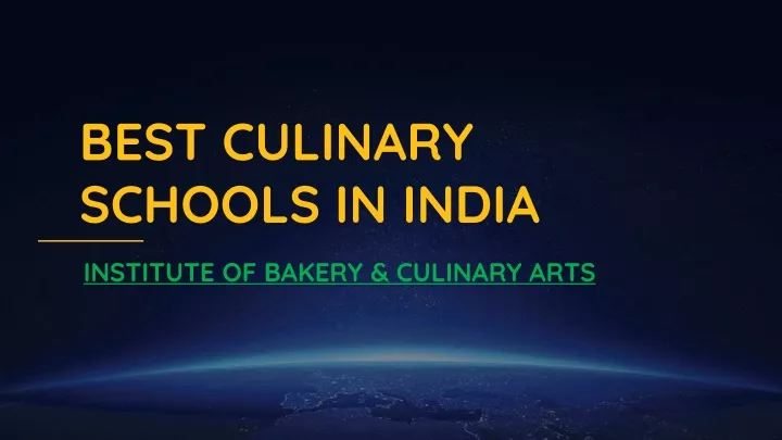 best culinary schools in india n.