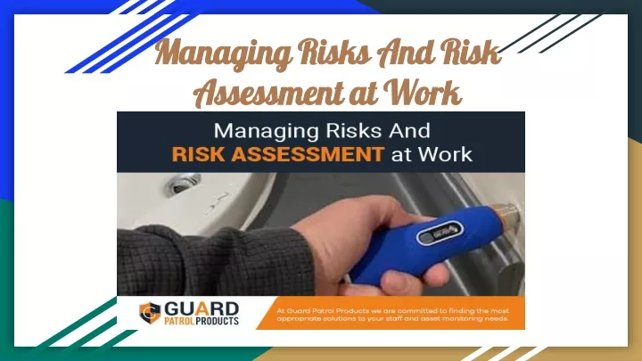 managing risks and risk assessment at work n.