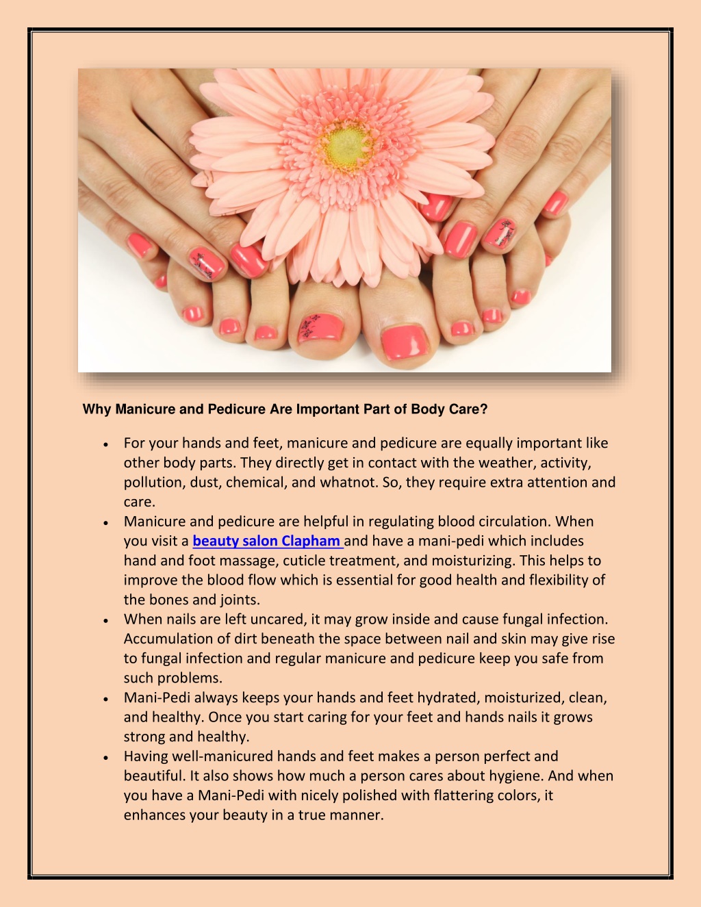 Ppt Manicures And Pedicures Keep Your Hands Nails Soft And Smooth Powerpoint Presentation Id 