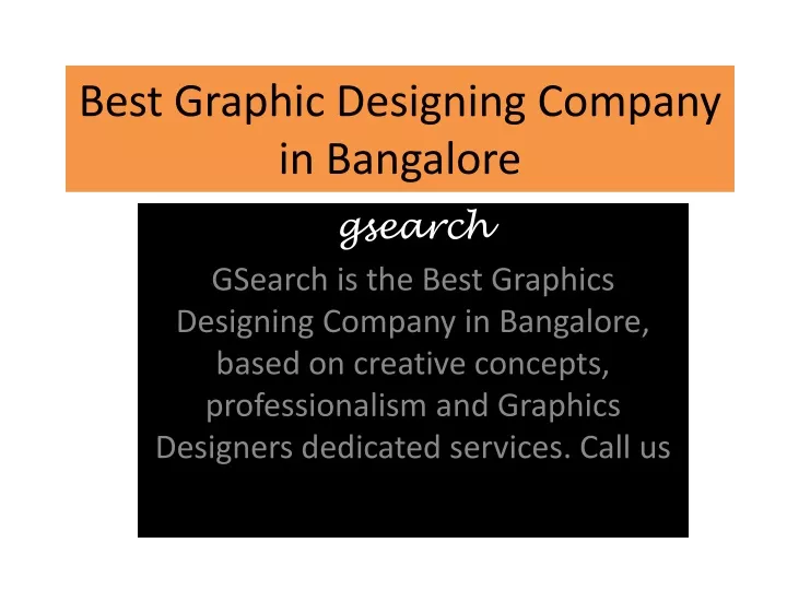 best graphic designing company in bangalore n.