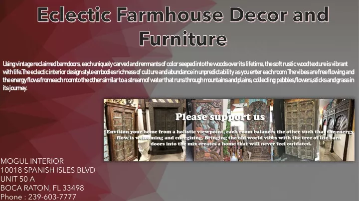 eclectic farmhouse decor and furniture n.