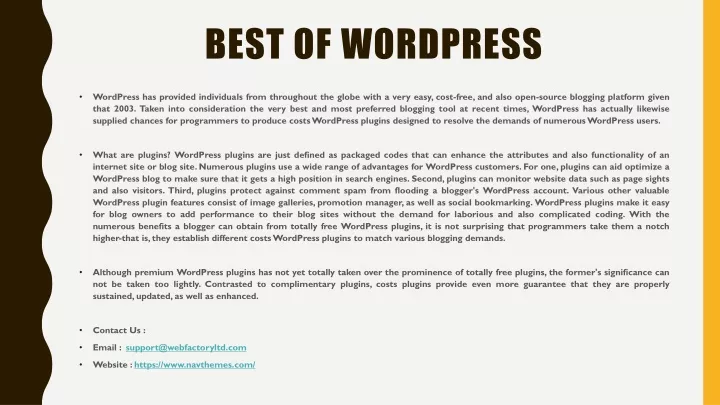 best of wordpress n.