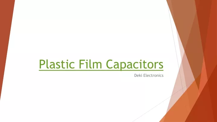 plastic film capacitors n.
