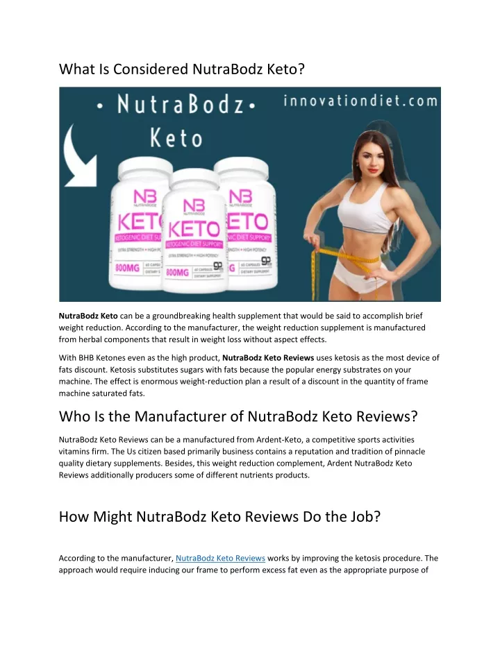 what is considered nutrabodz keto n.