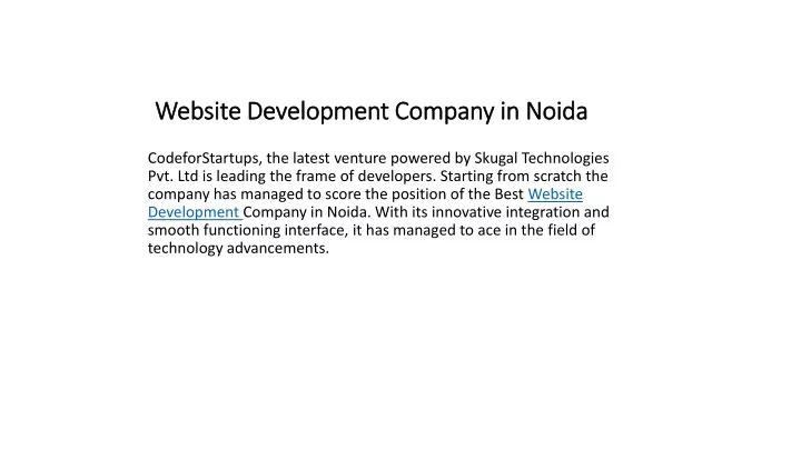 website development company in noida n.