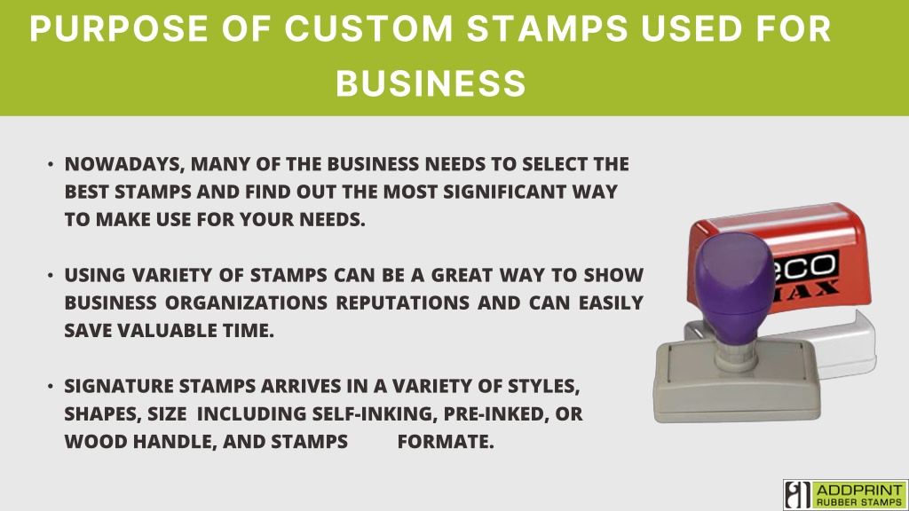 Custom Logo Stamps for Your Business