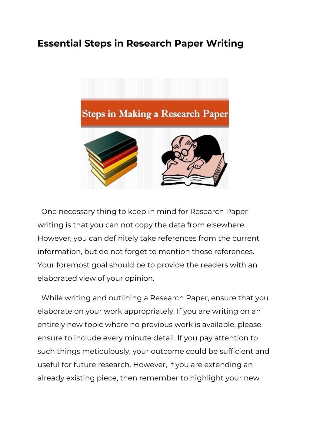 research paper writing skills pdf
