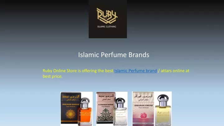 islamic perfume brands n.