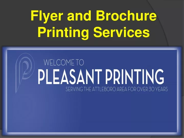 flyer and brochure printing services n.