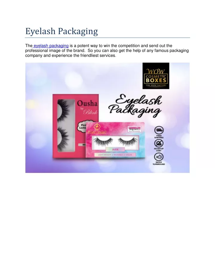 eyelash packaging n.